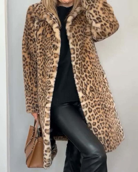The Leia Leopard Coat