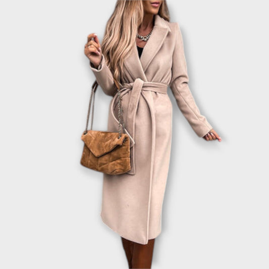 Eliza - Chic Long Belted Coat