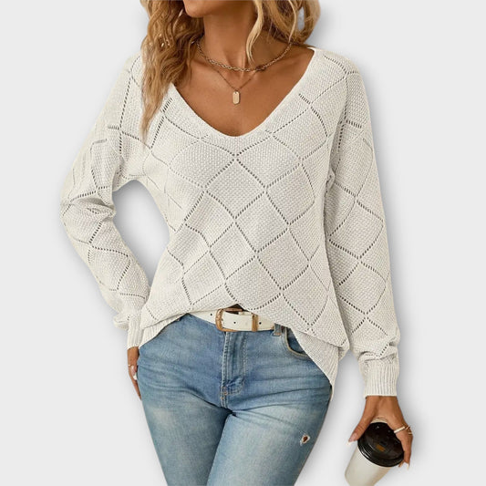 Mariana V-Neck Knit Sweater