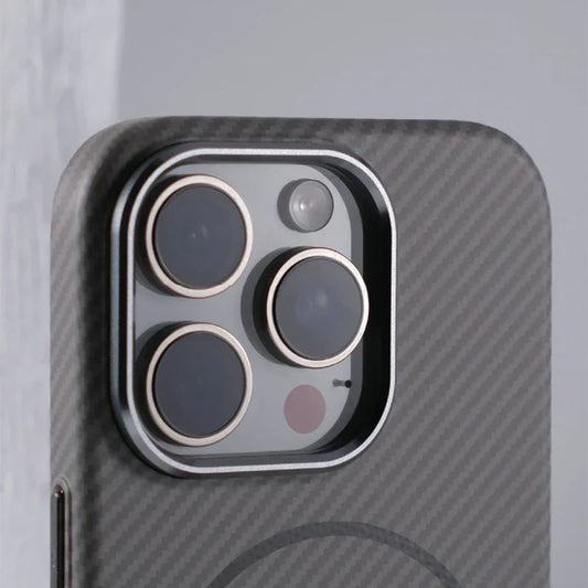 Textured Carbon Fiber iPhone Case Compatible with MagSafe Charging