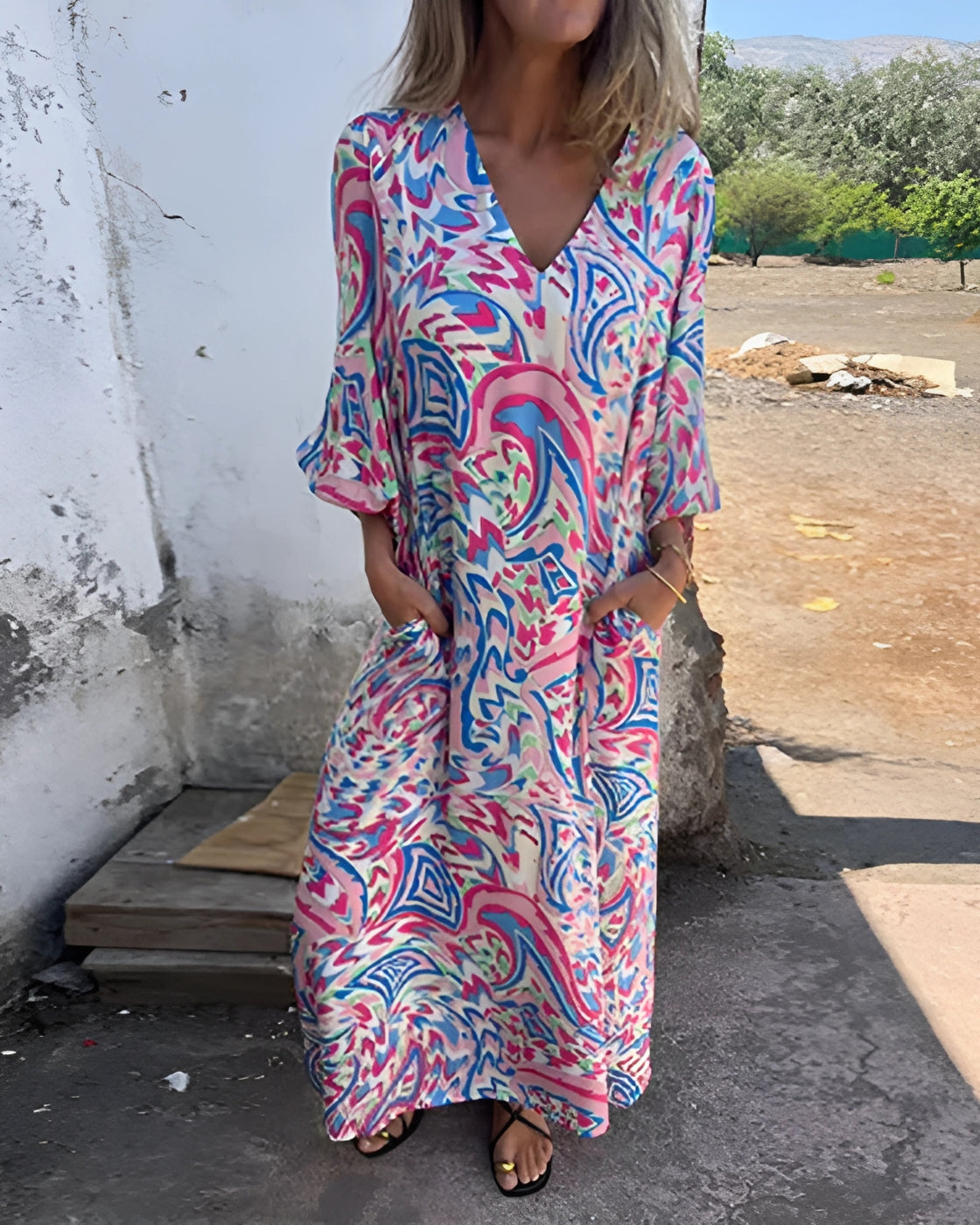 Pearl Dress - V-neck | Super Lightweight and Loose - Vintage (Spring 2025)