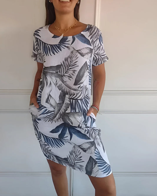 Violet Dress - Premium Linen | Short Sleeves - Vintage (Summer 2025)