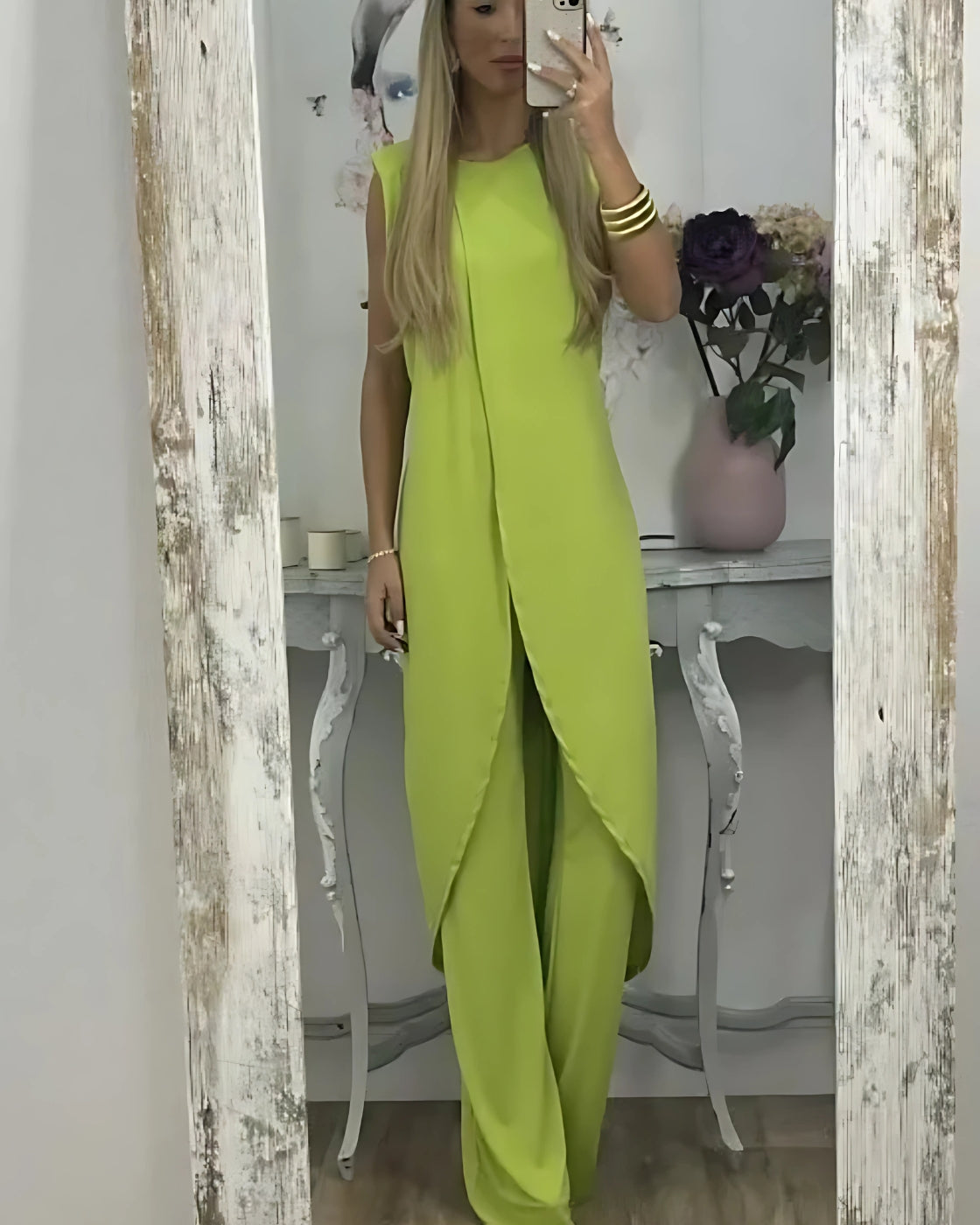 Helena Set | Sleeveless - Premium Linen (European Style)