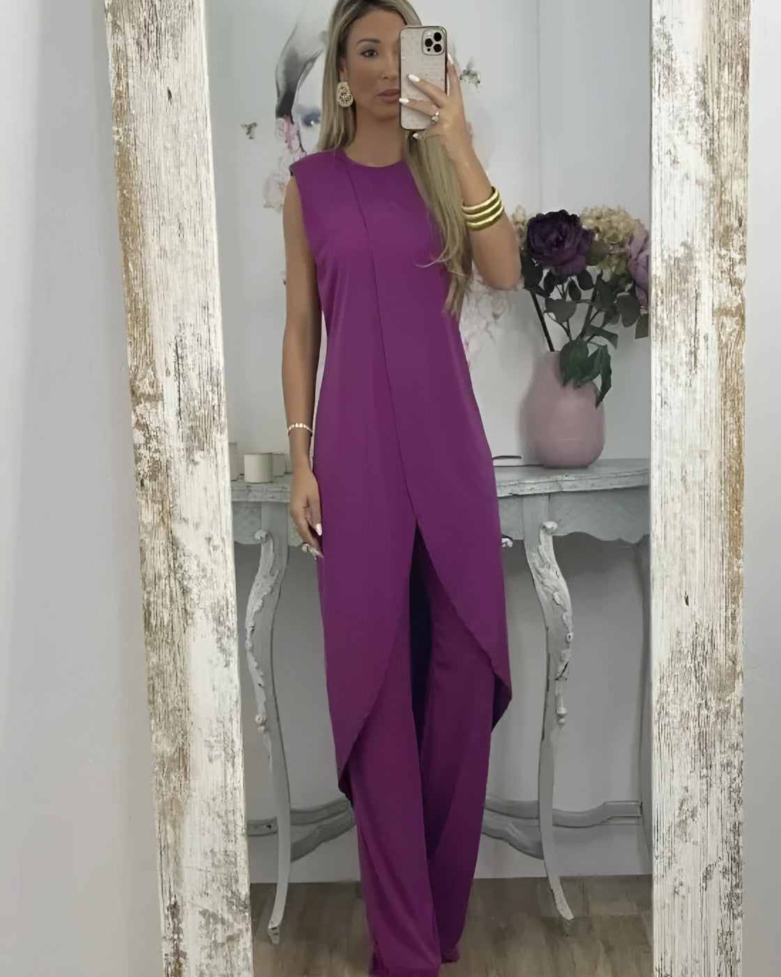 Helena Set | Sleeveless - Premium Linen (European Style)