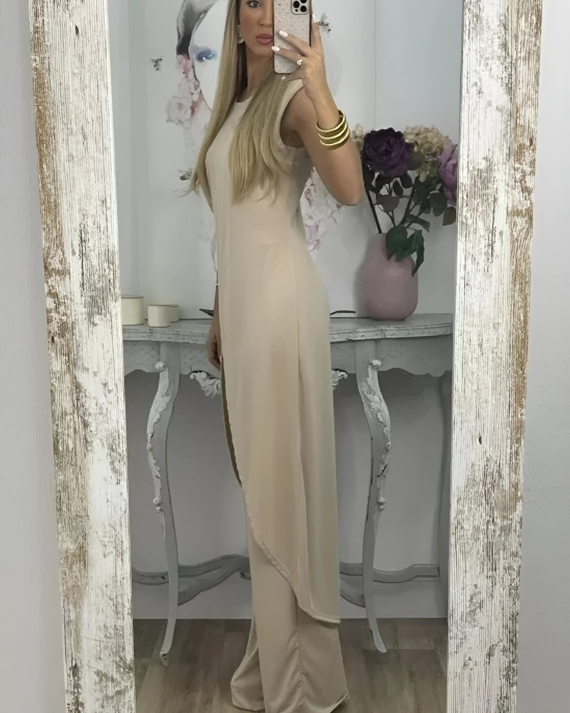 Helena Set | Sleeveless - Premium Linen (European Style)