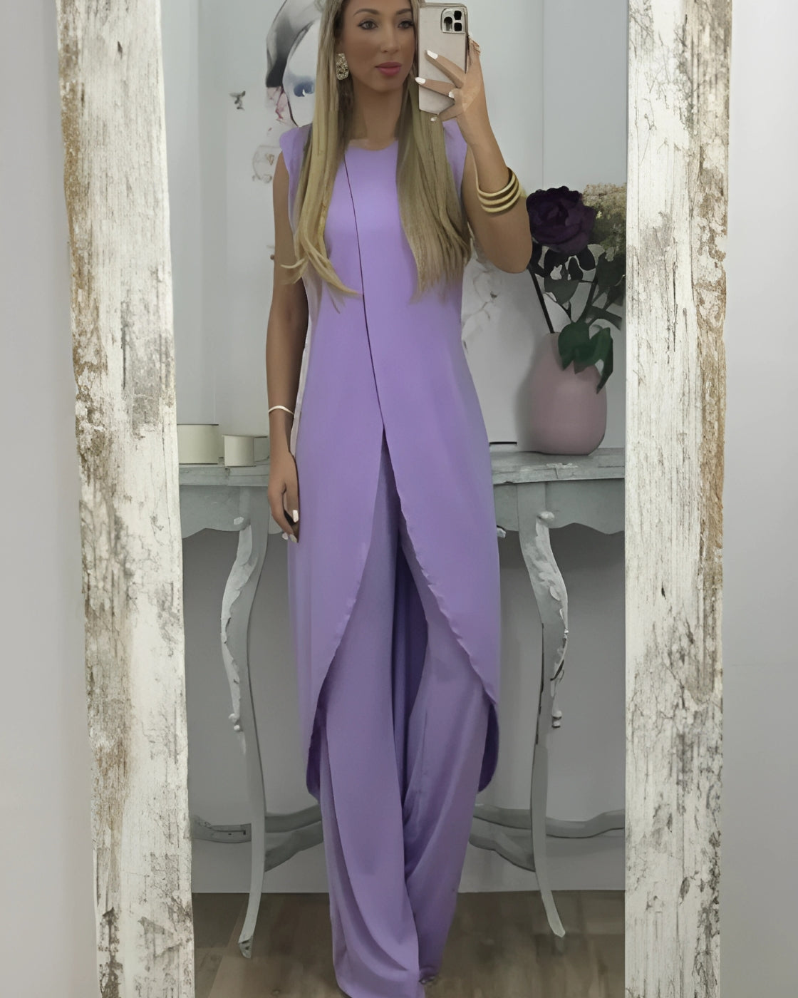 Helena Set | Sleeveless - Premium Linen (European Style)