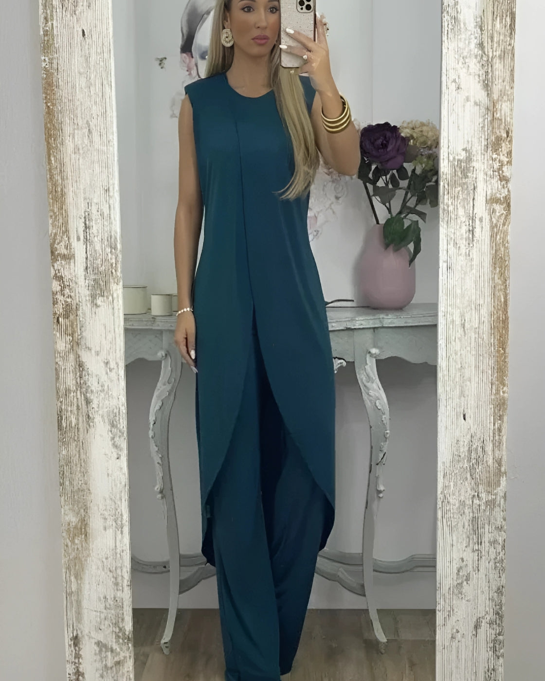 Helena Set | Sleeveless - Premium Linen (European Style)