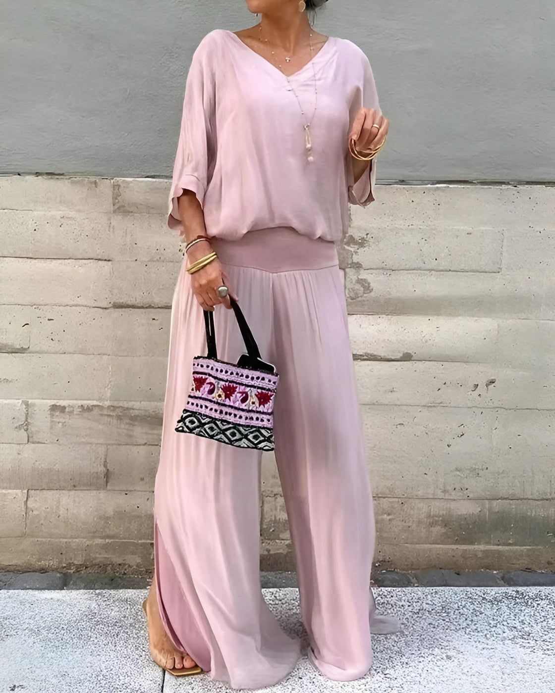 Safira Set | Short Sleeve V-Neck (Summer 2025)