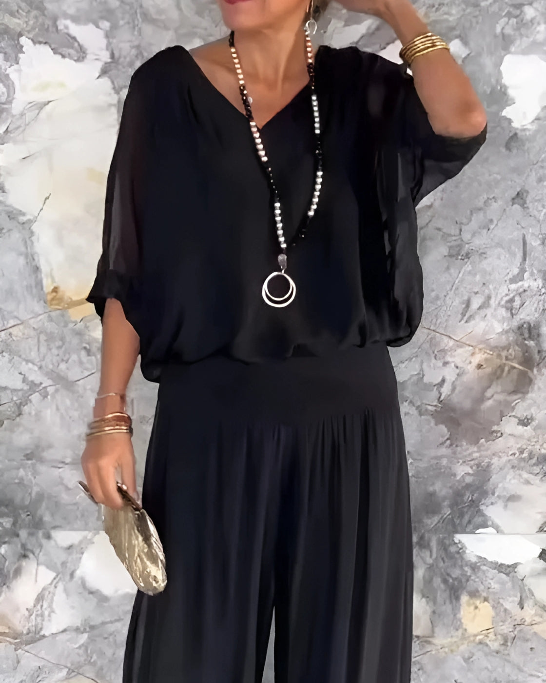Safira Set | Short Sleeve V-Neck (Summer 2025)