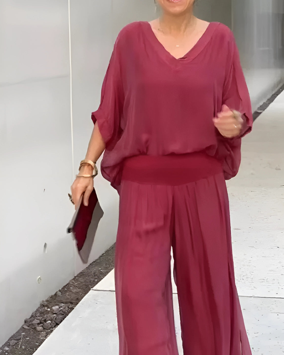 Safira Set | Short Sleeve V-Neck (Summer 2025)