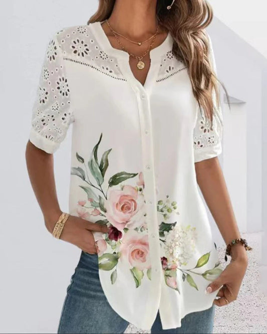 Eva Slim Floral Shirt