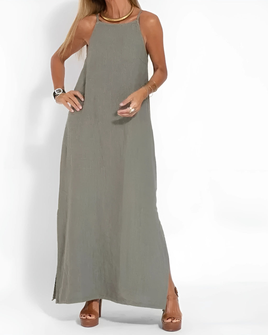 Stella Dress - Premium Linen | Super Fresh (American and European Style)