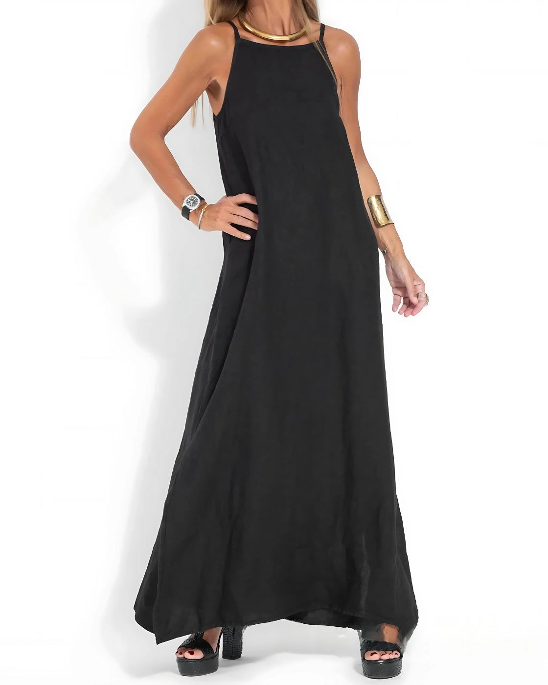 Stella Dress - Premium Linen | Super Fresh (American and European Style)