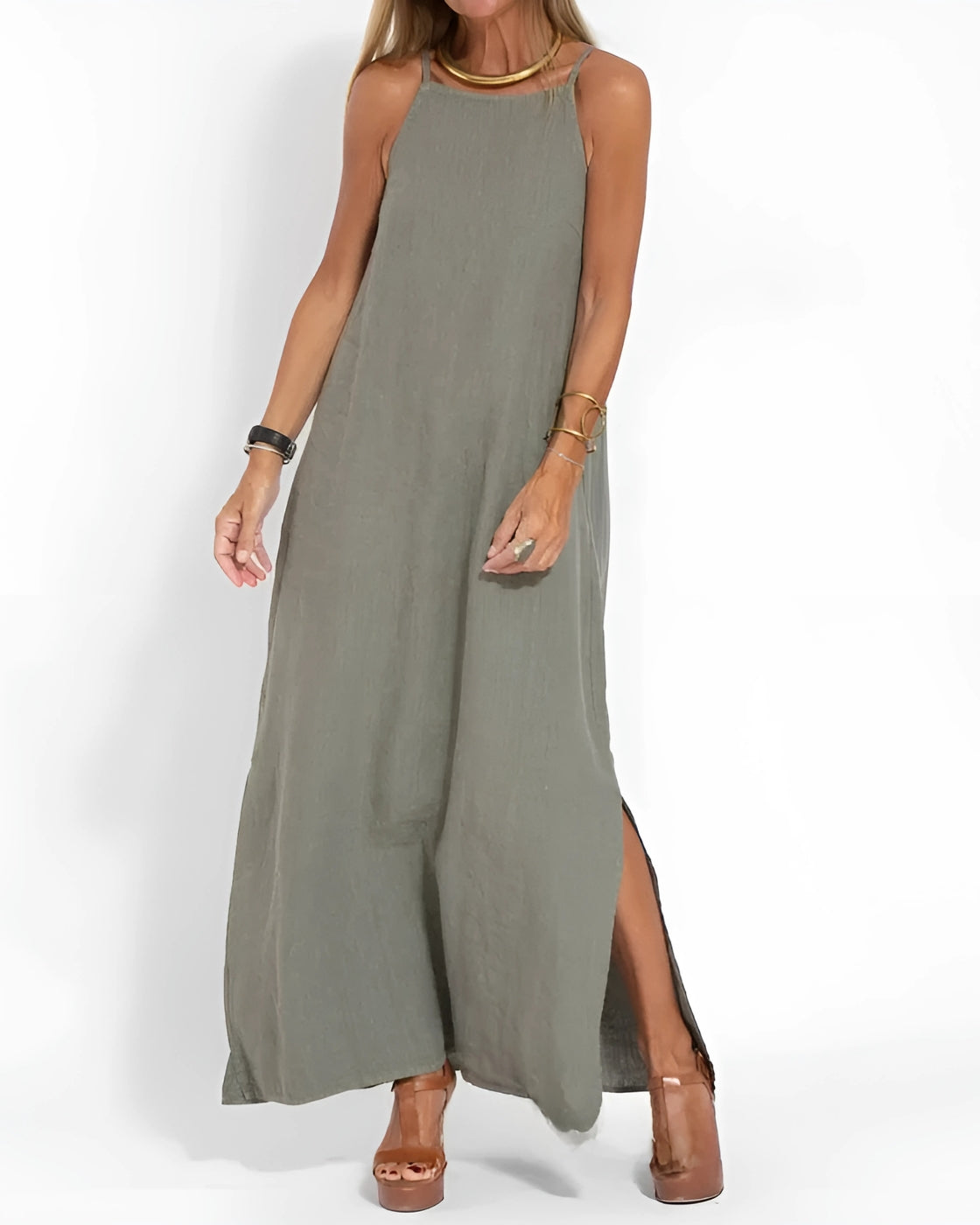 Stella Dress - Premium Linen | Super Fresh (American and European Style)