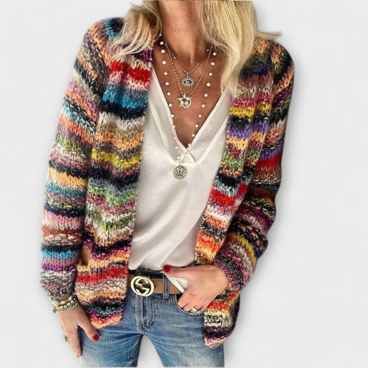 Elena Multicolor Knit Cardigan