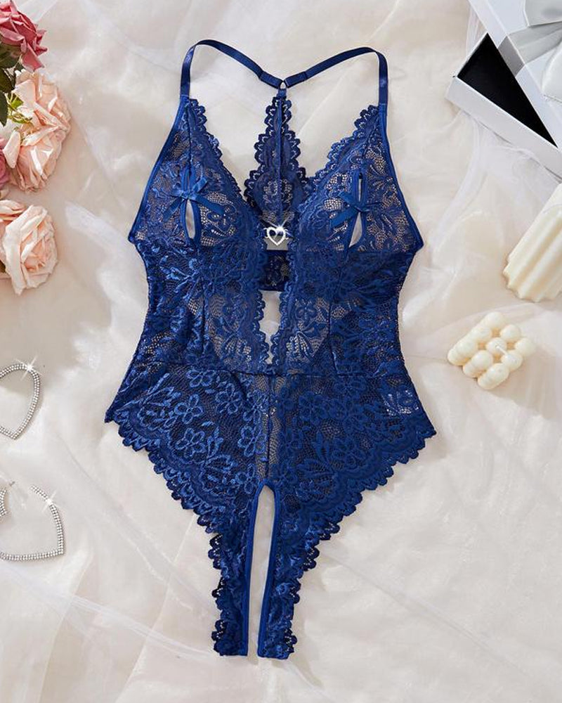 Women's Elegant Lace Bodysuit Sleepwear