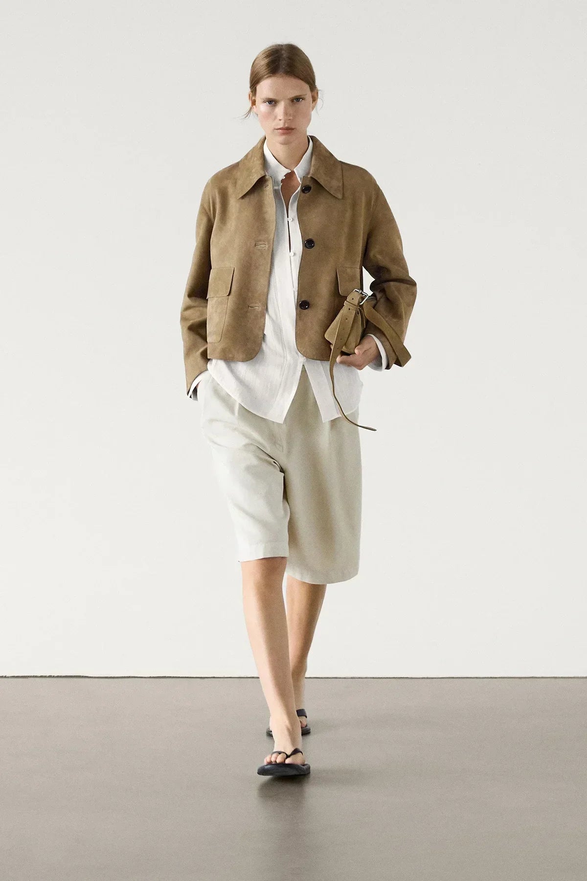 Distressed Suede Jacket