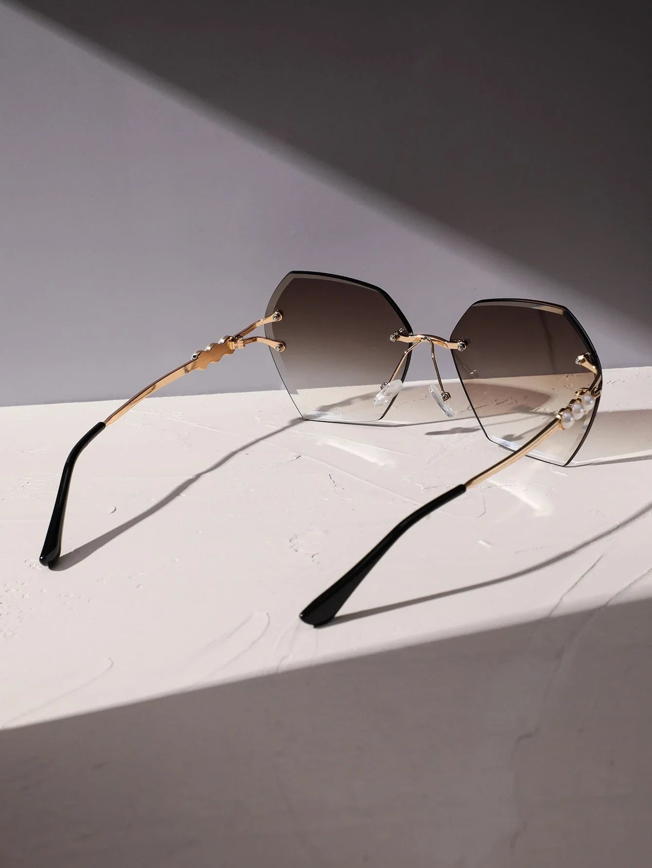 Pearl-Embellished Sunglasses for Women