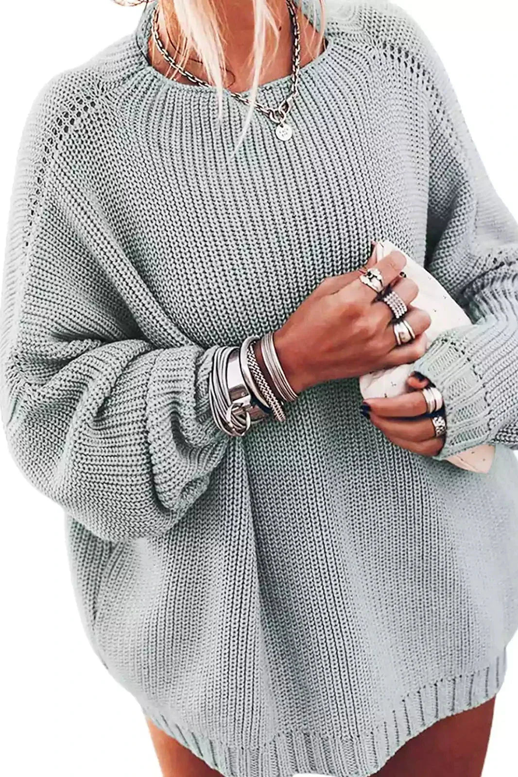 Charming Lace Knit Ensemble