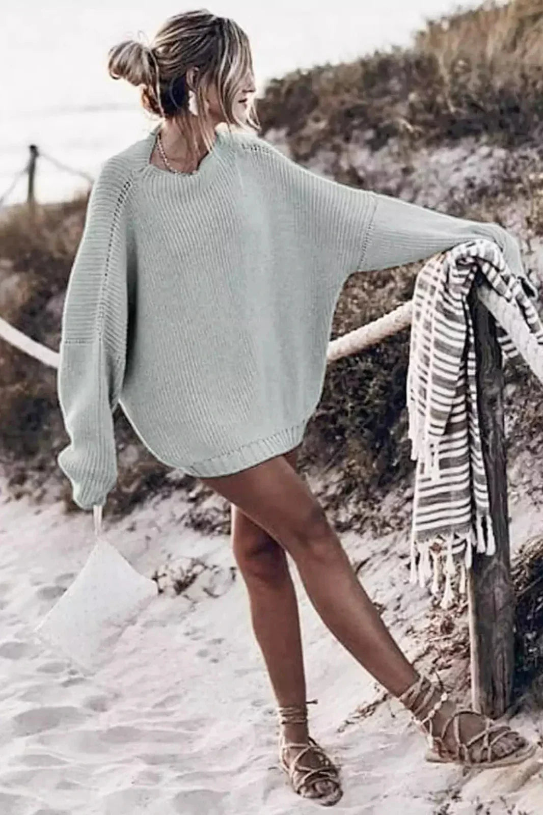 Charming Lace Knit Ensemble