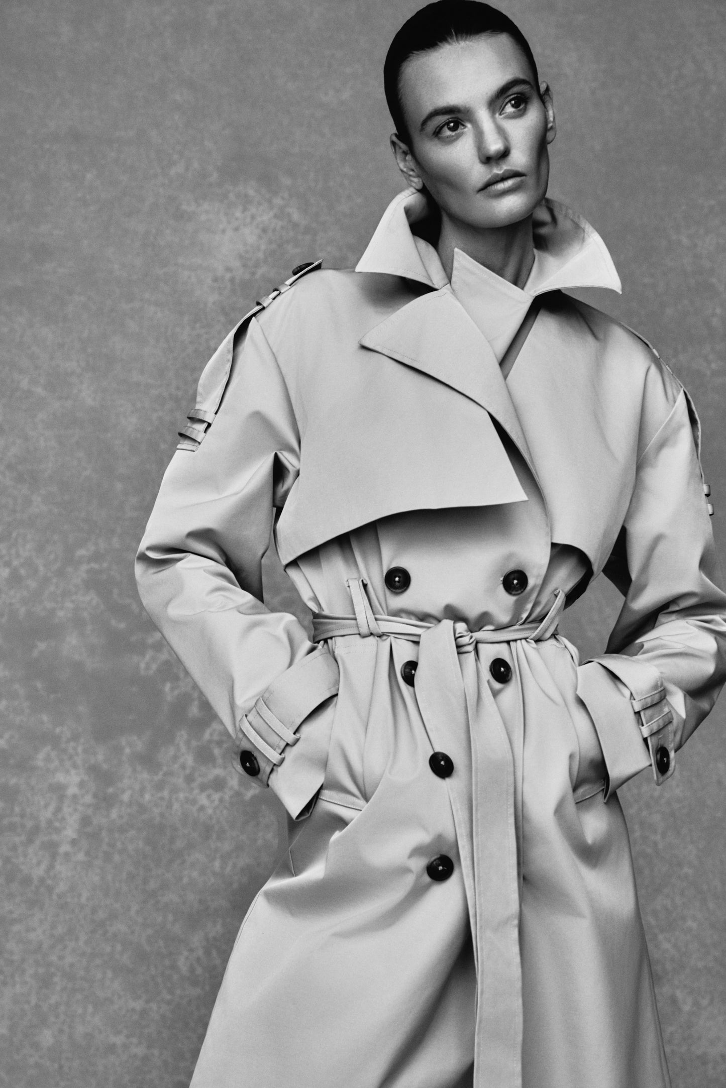 Camel Lois Twill Trench Coat