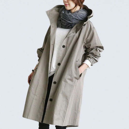 Phoebe Hooded Trench Coat