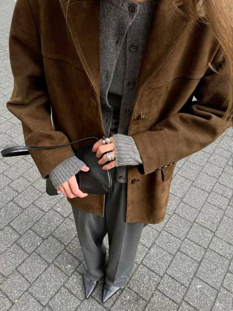 Matilda | Faux suede jacket