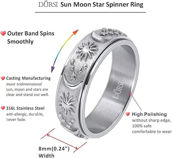 Celestial Spinner Ring