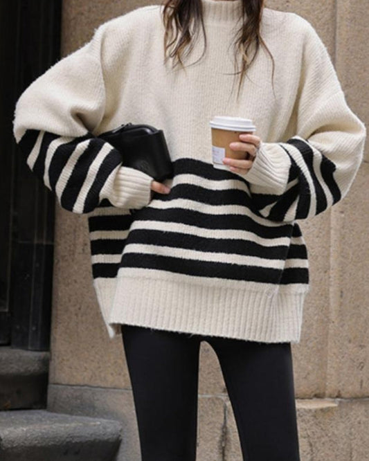 Striped Coastal Knit Sweater