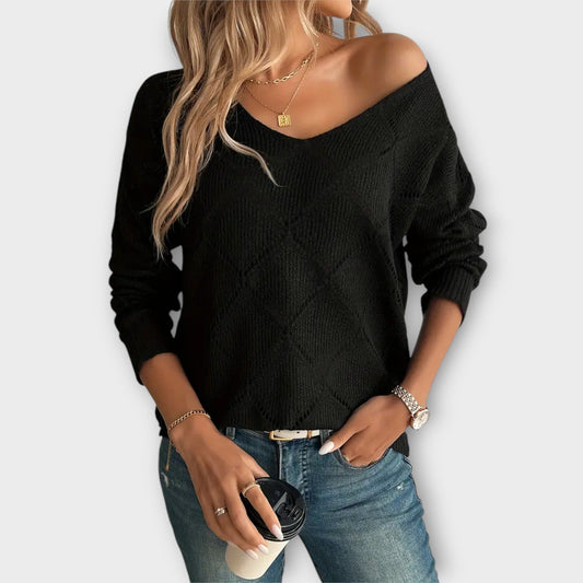 Mariana V-Neck Knit Sweater