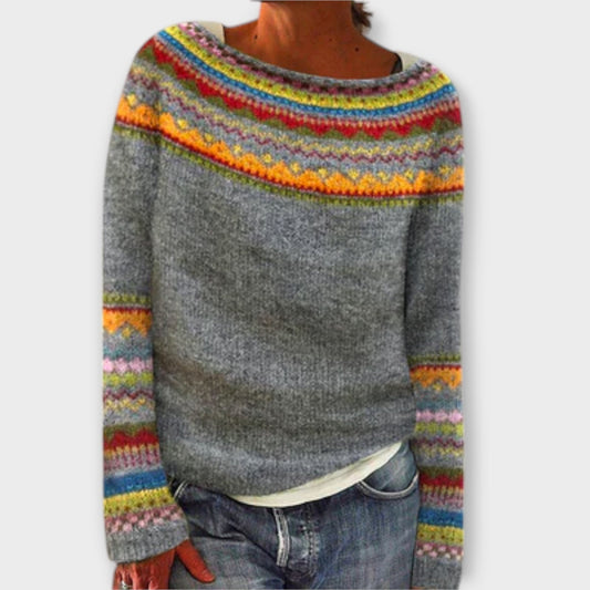 Retro Knit Sweater for Women
