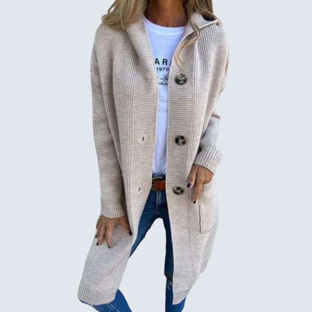 Everlyn | Soft Knit Hooded Cardigan for Ultimate Comfort