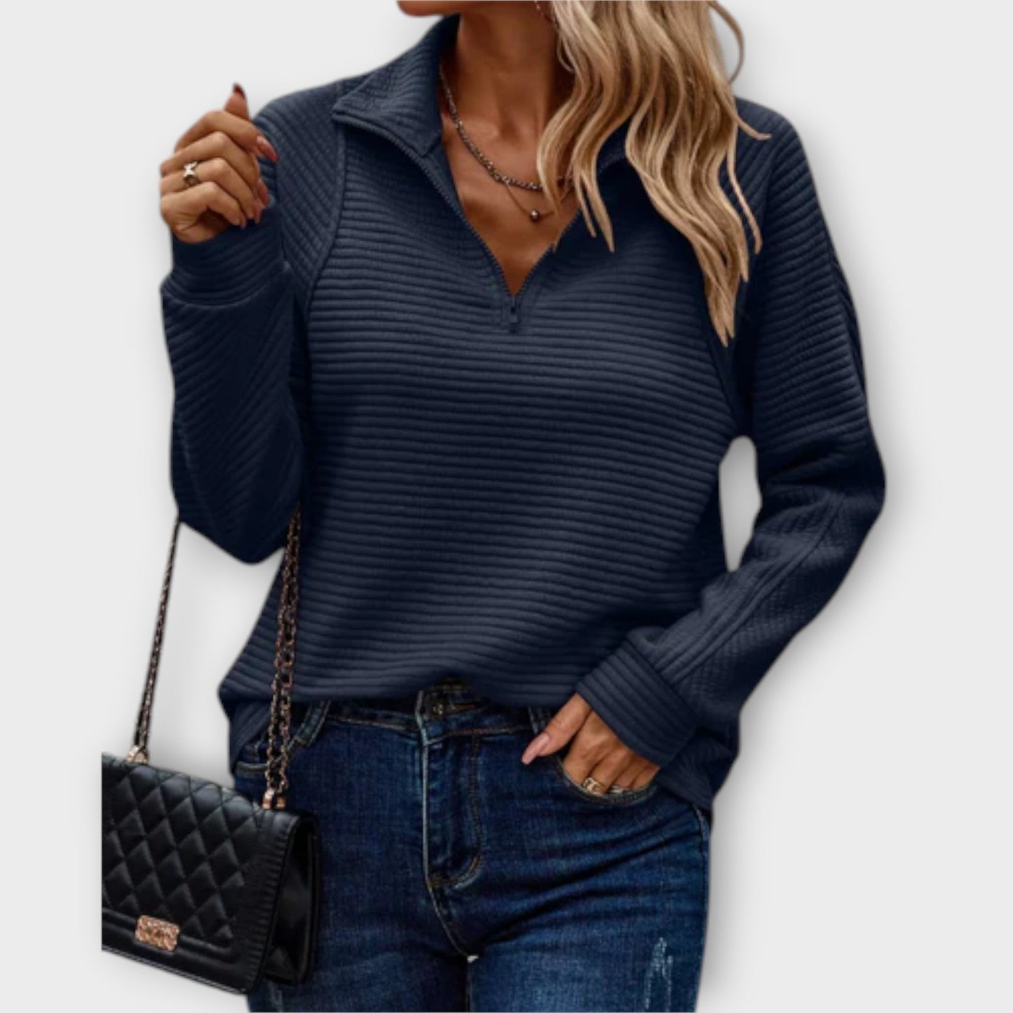 Sofía Structured Knit Sweater