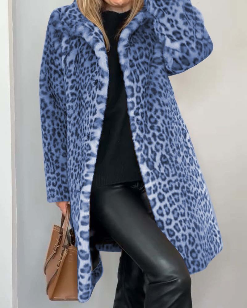 The Leia Leopard Coat