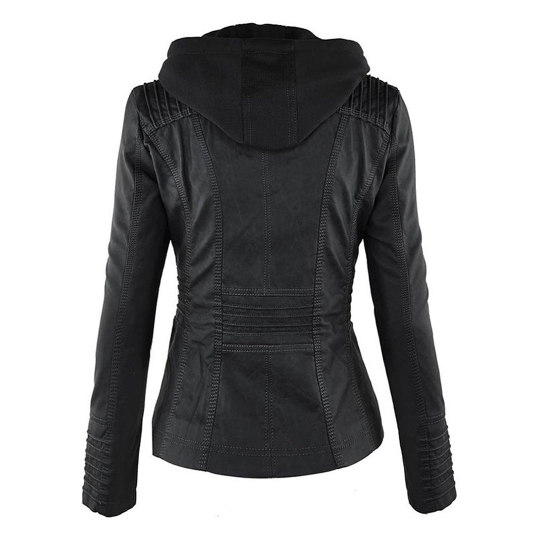 The Pia Hooded Leather