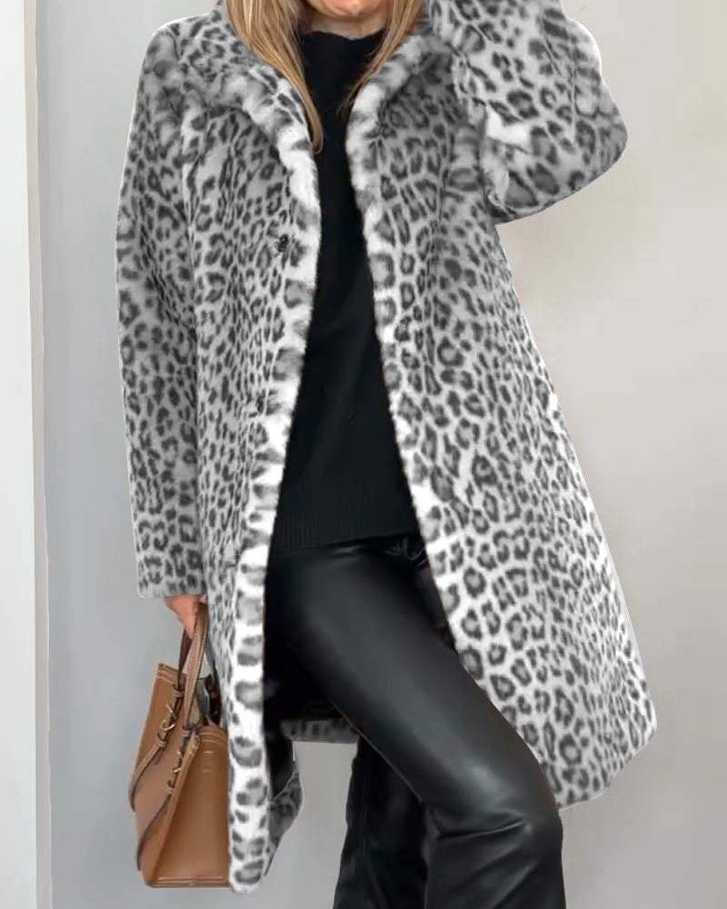 The Leia Leopard Coat