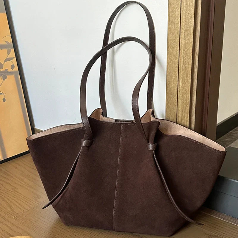 Savina Suede Tote
