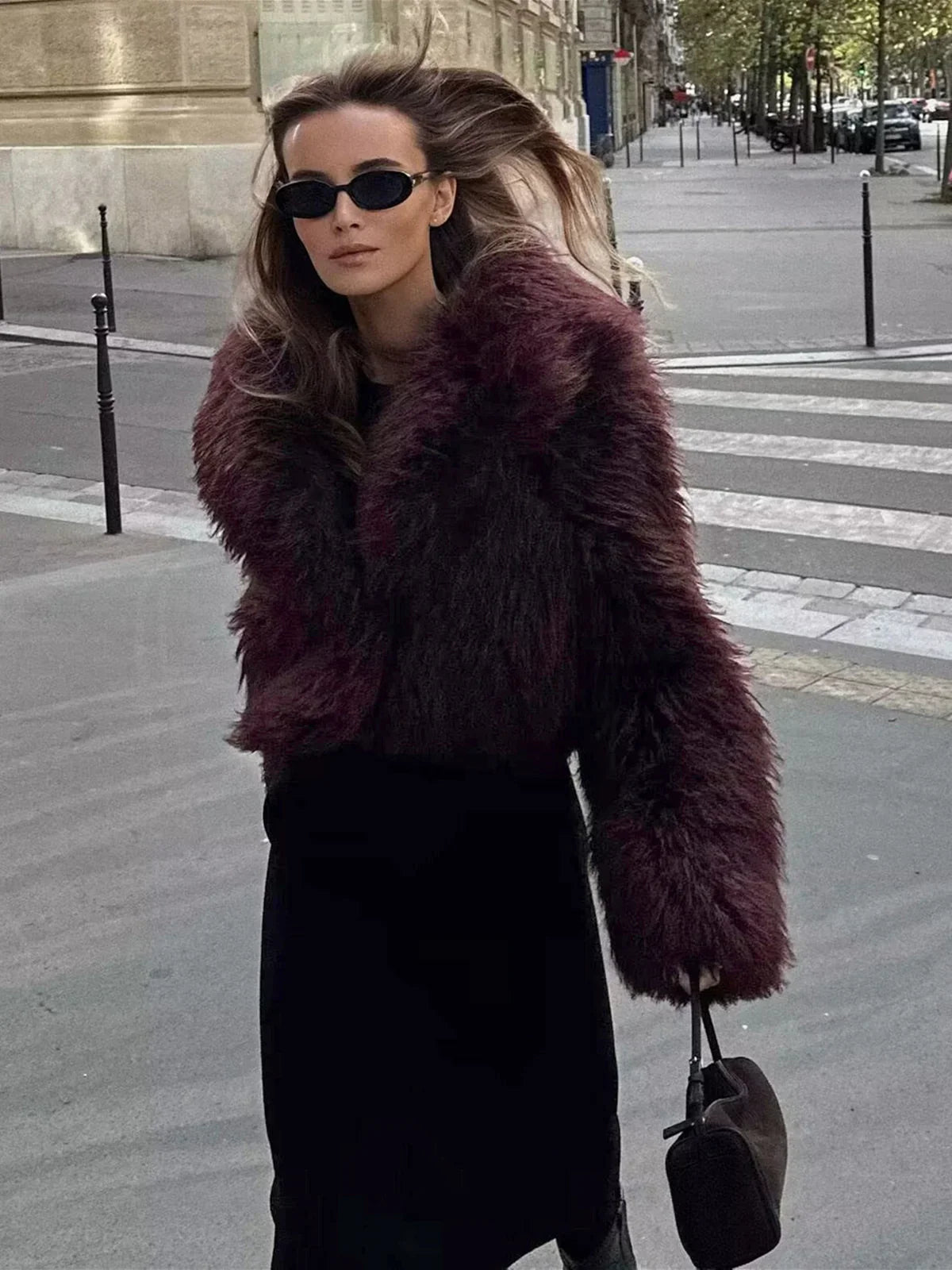 Short Faux Fur Jacket