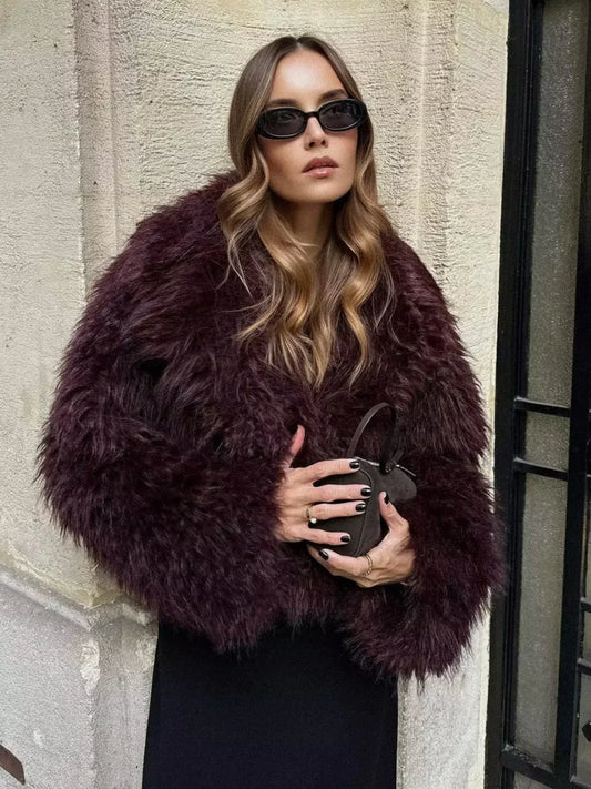 Short Faux Fur Jacket