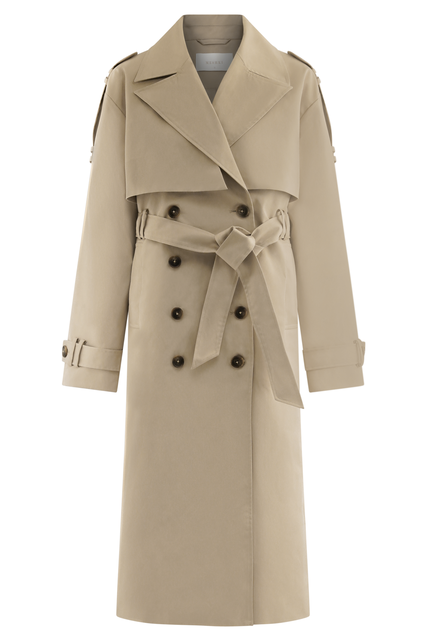 Camel Lois Twill Trench Coat