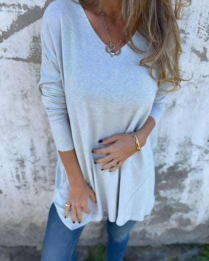 Eva Shirt | V-neck - Delicate and Cool (Premium Cotton)