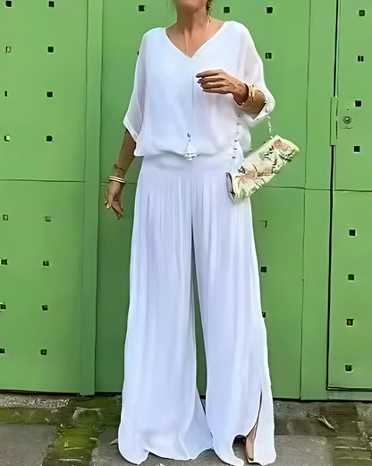 Safira Set | Short Sleeve V-Neck (Summer 2025)