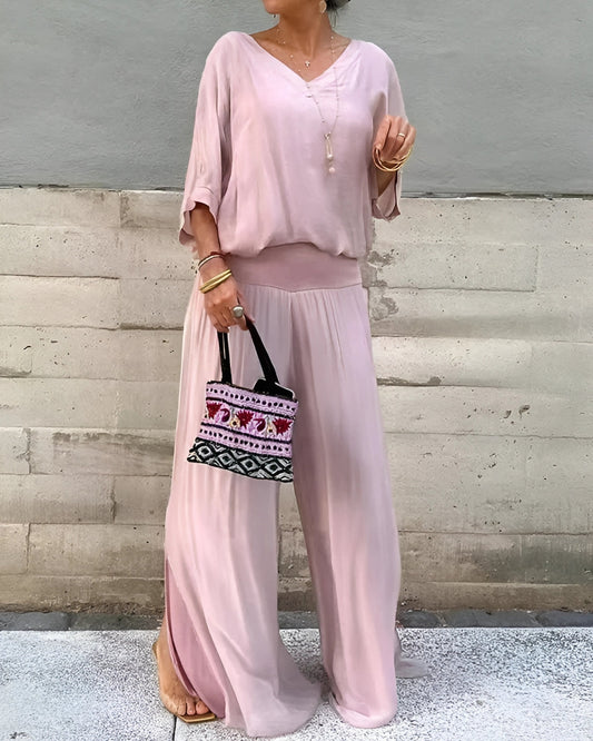 Safira Set | Short Sleeve V-Neck (Summer 2025)