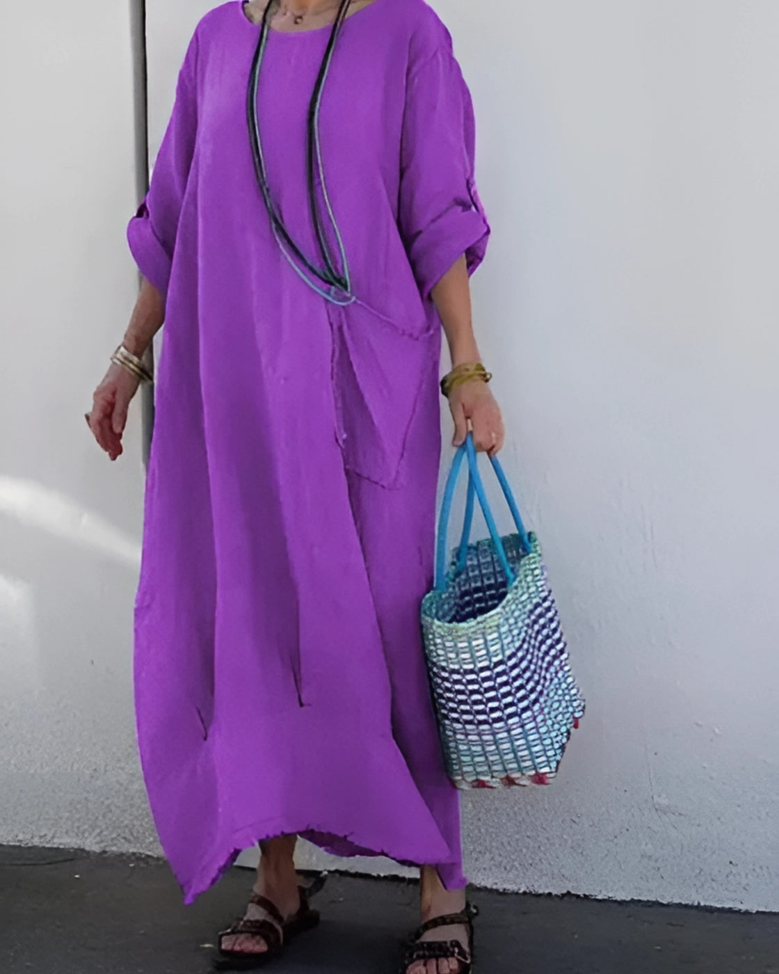 Autumn Max Comfort Dress | Casual (European Summer Favorite) - Premium Linen