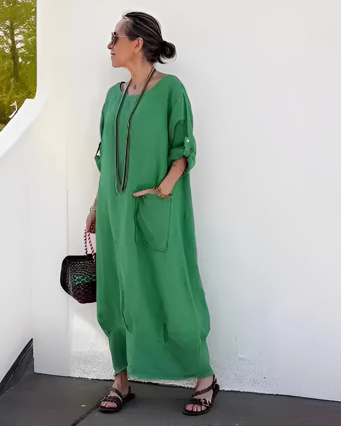 Autumn Max Comfort Dress | Casual (European Summer Favorite) - Premium Linen