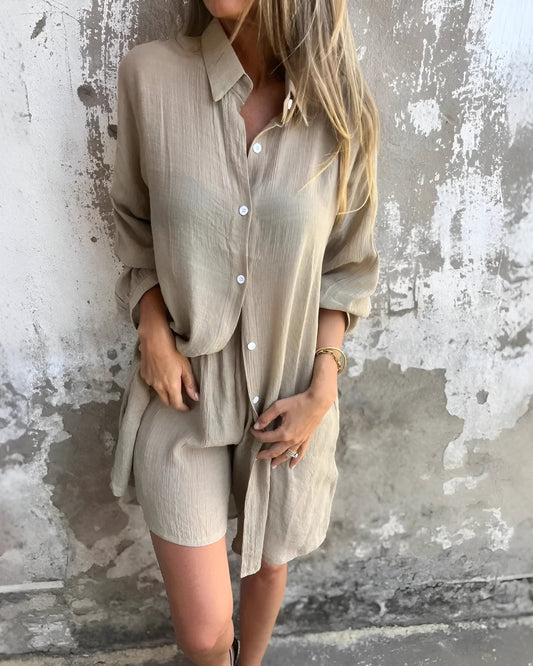 Olivia Set | 2-Piece - Premium Linen (Light & Flowy)