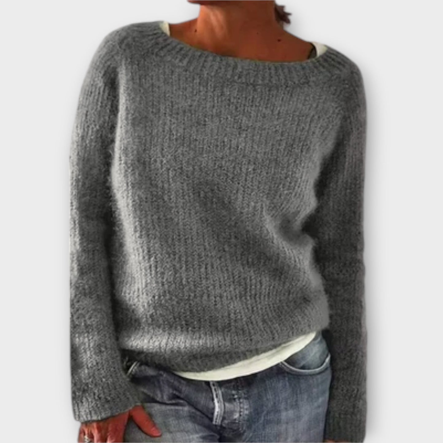 Regine – Classic Solid Knit Sweaters