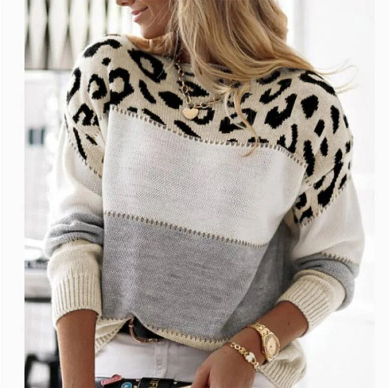 Cheyenne – Leopard Print Oversized Sweater