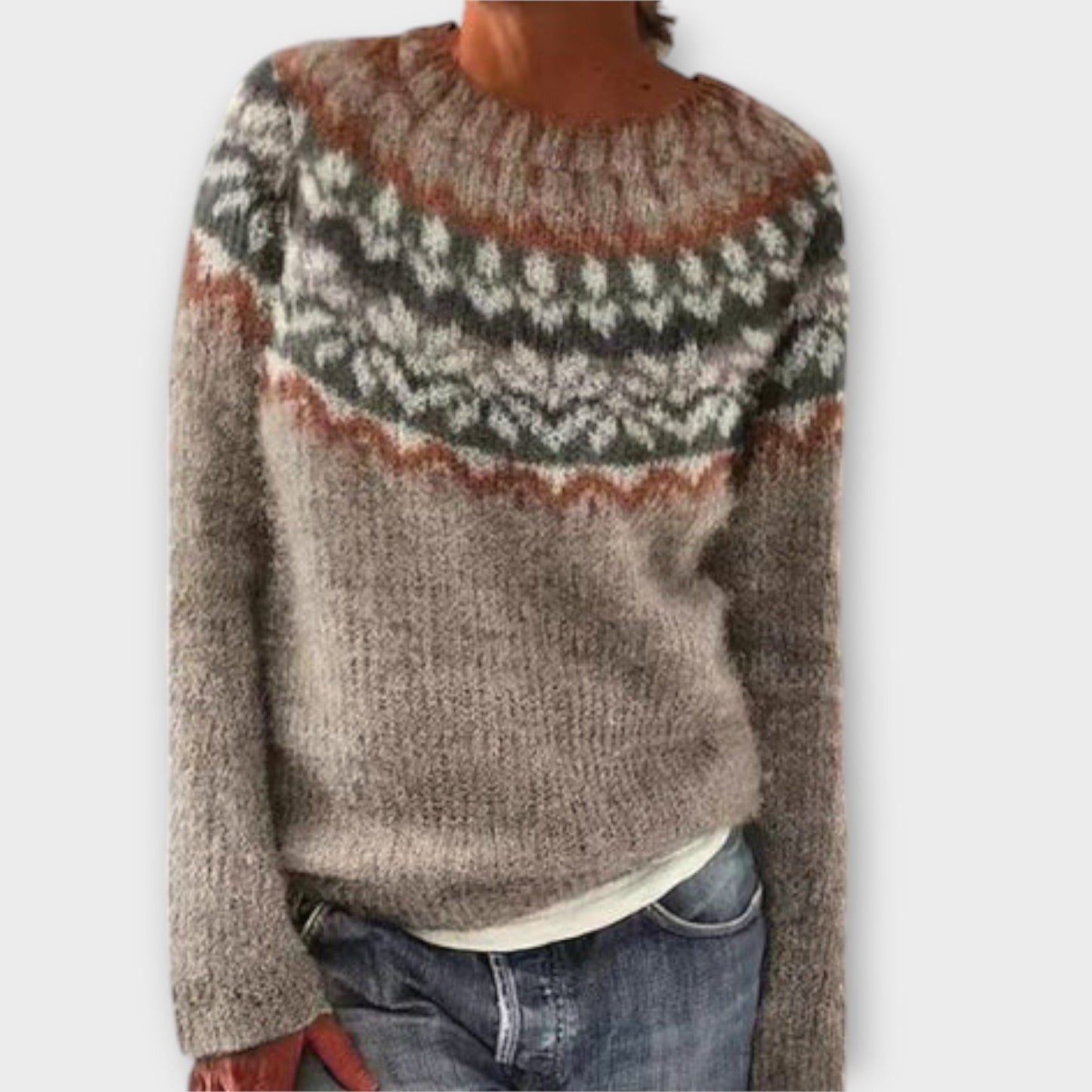 Retro Knit Sweater for Women