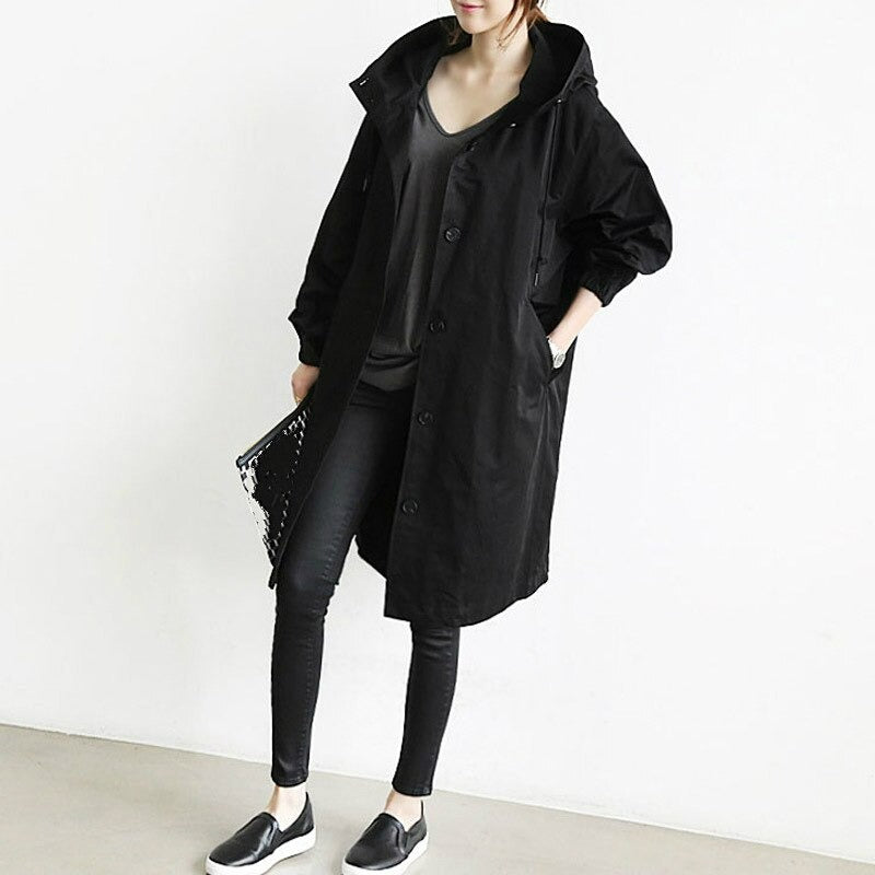 Phoebe Hooded Trench Coat